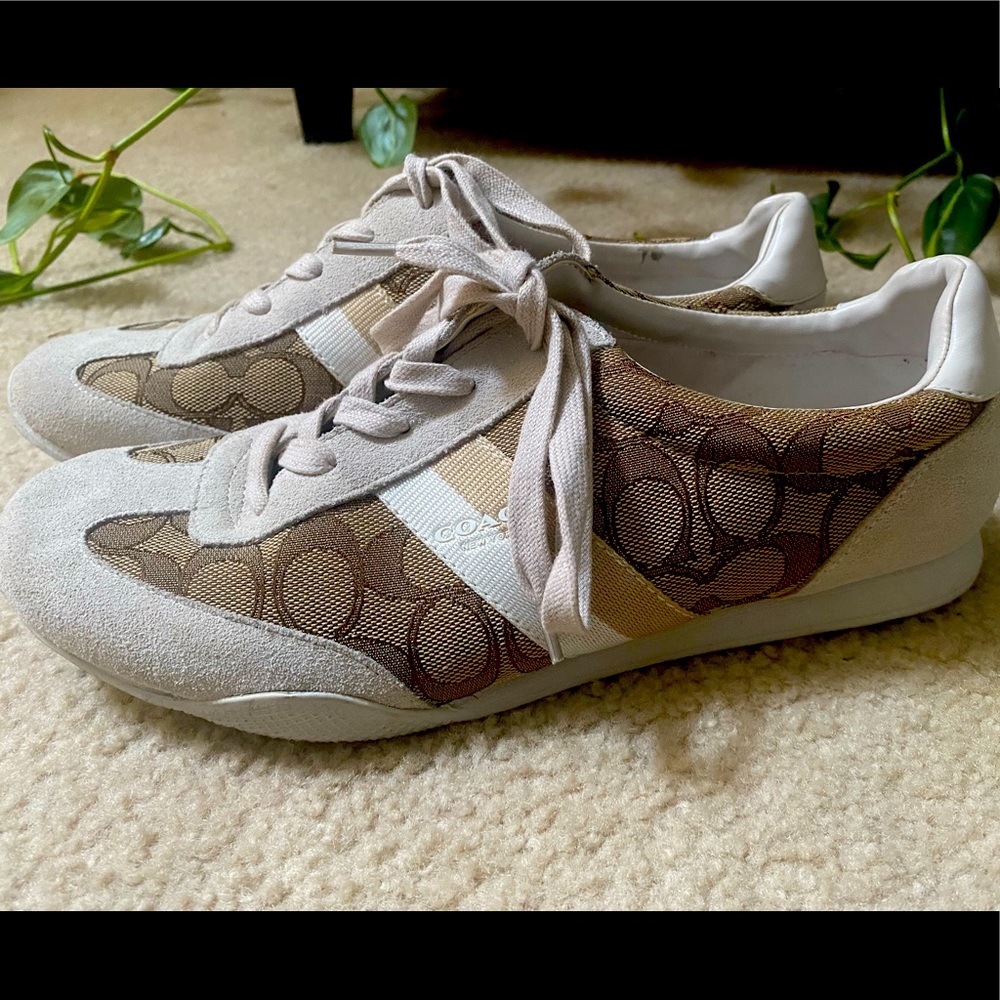 Coach Kelson leather and suede sneakers